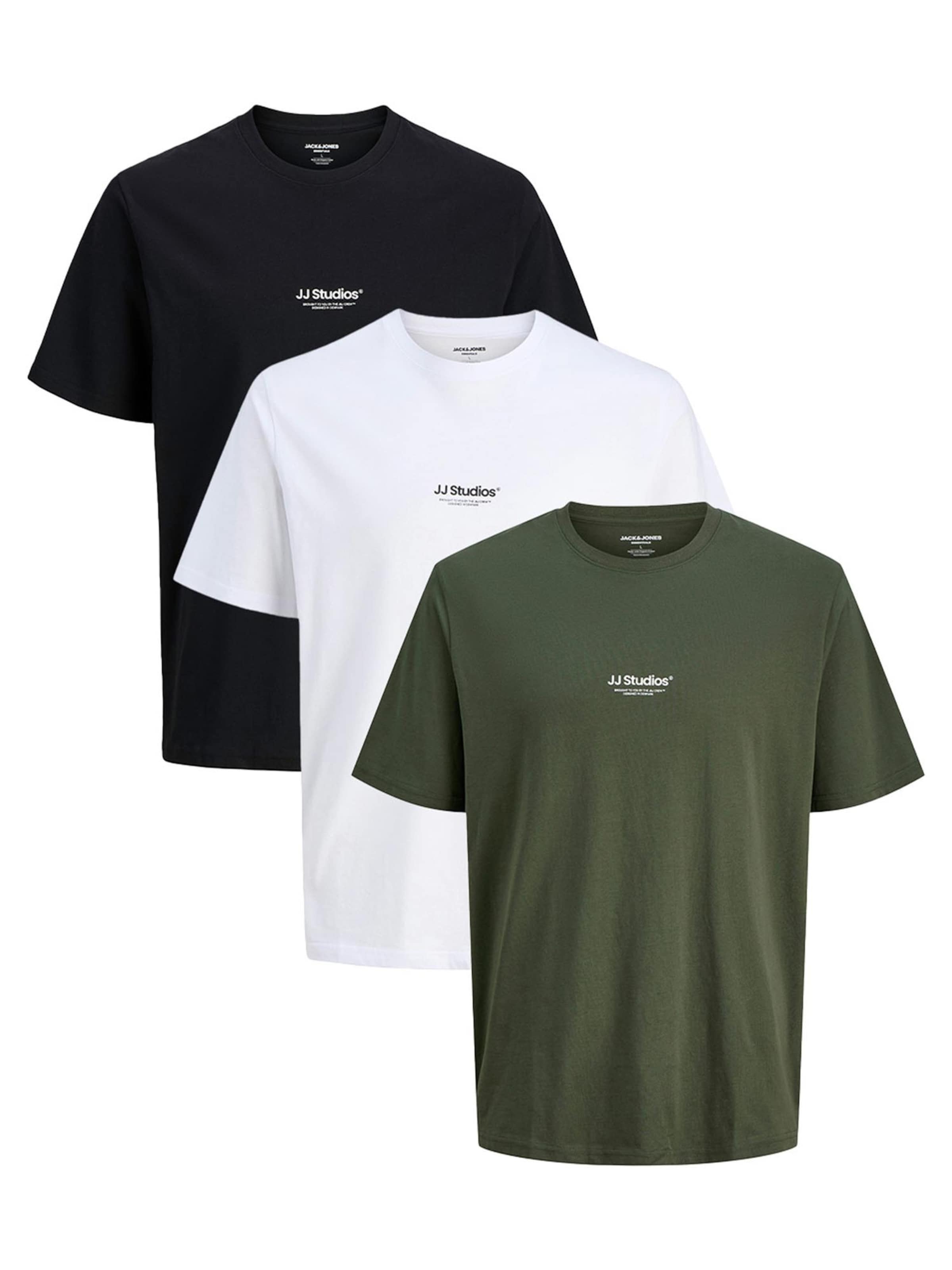 

JACK & JONES Футболка 'Soho' в крапчатом зеленом цвете