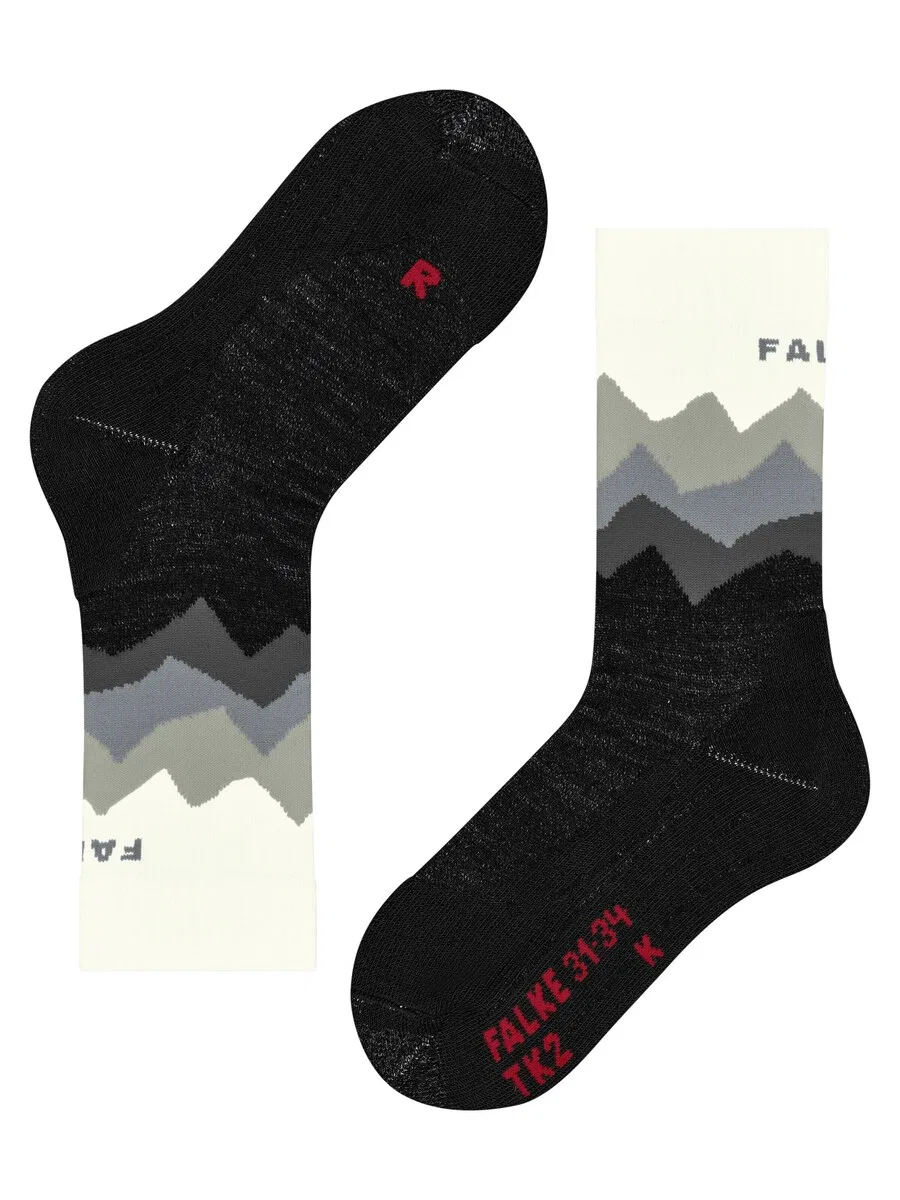 Спортивные носки FALKE 'TK2 Trend Kids' черного цвета — фото 3