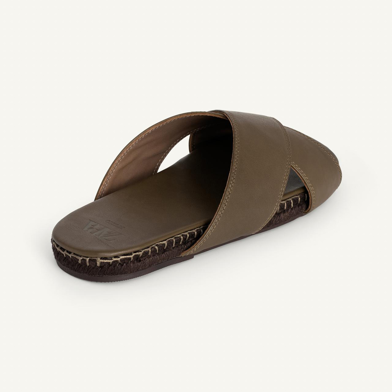 Сандалии Zara Leather Crossover, зеленый — фото 4