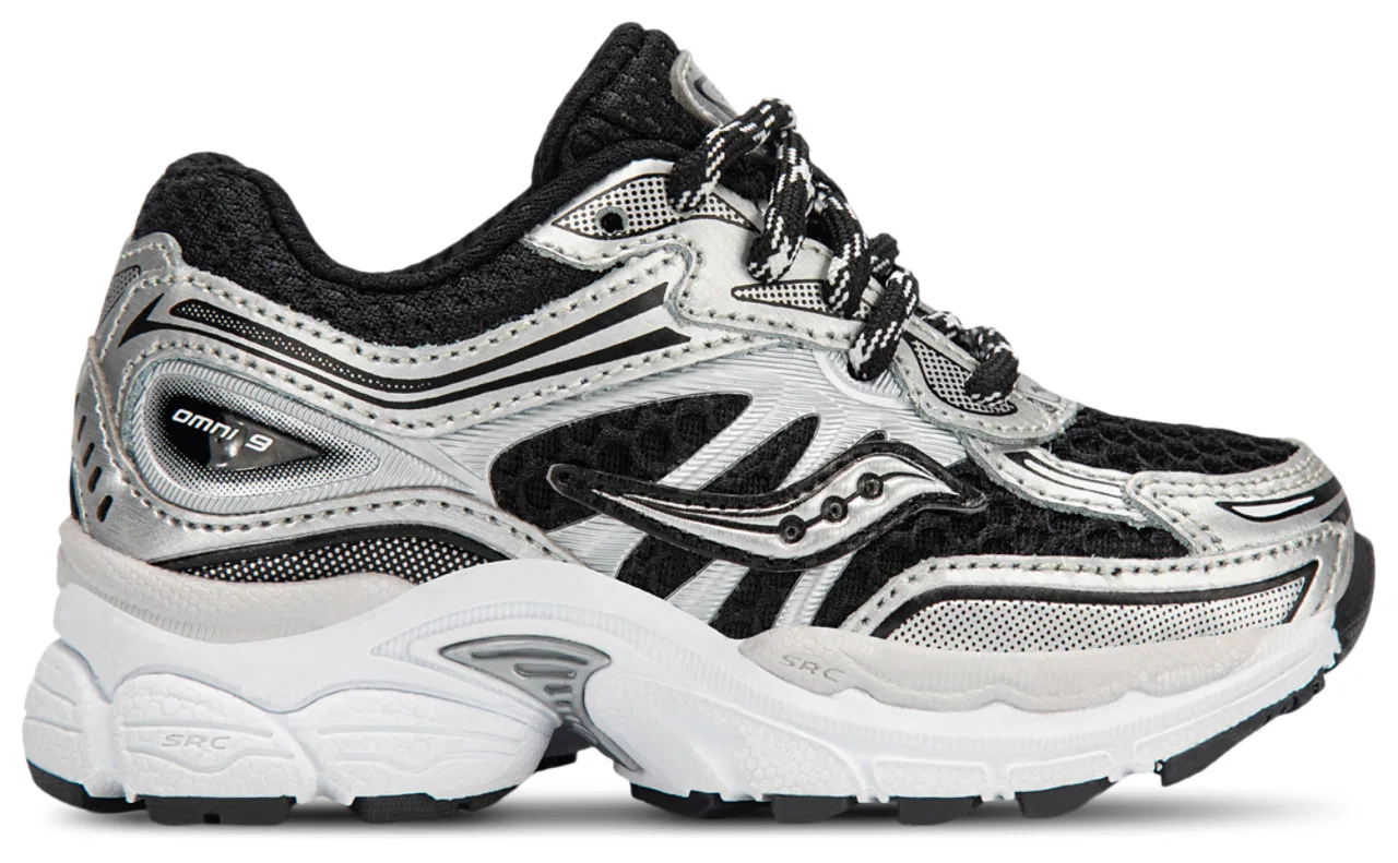 Кроссовки для мальчиков Omni 9 Saucony, серебристый/черный