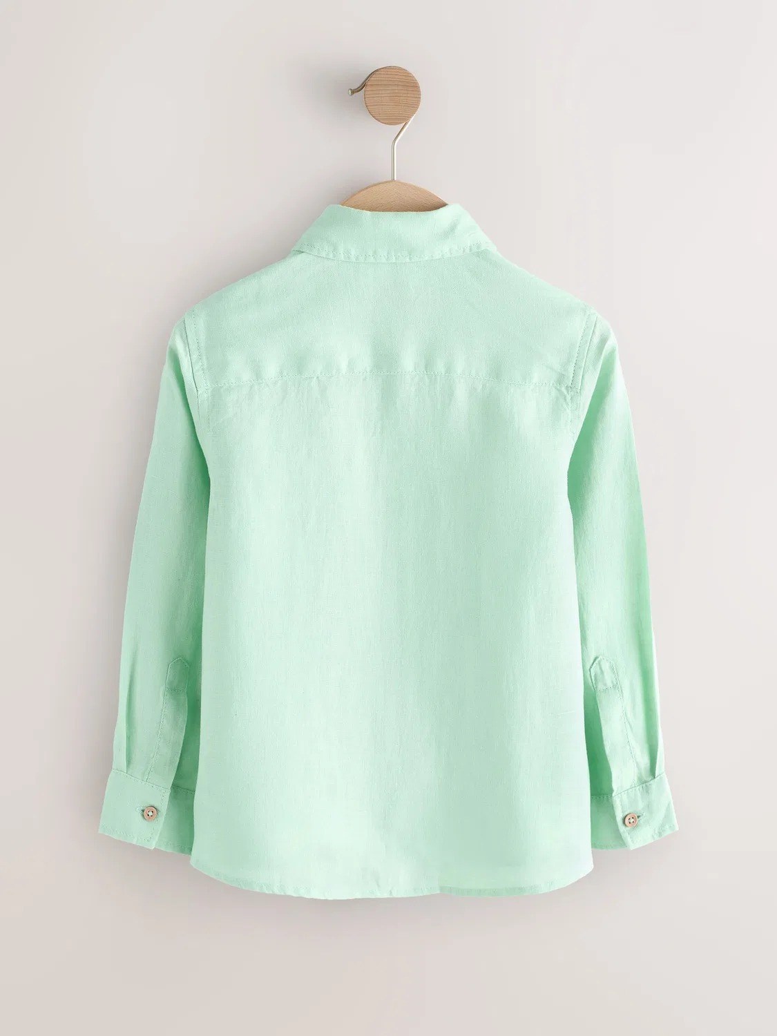 Рубашка с длинным рукавом из льна, Light Green Next — фото 2