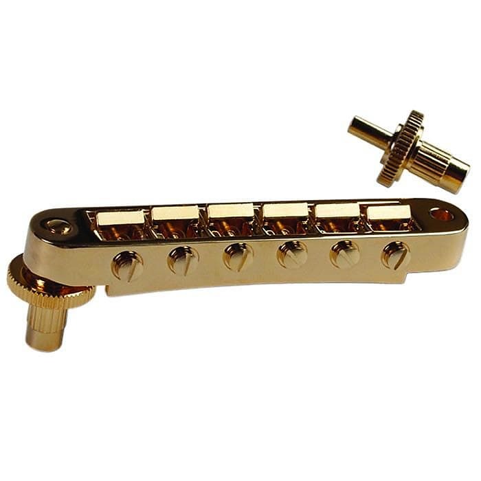 

Gibson Nashville Tune-O-Matic Бридж Золотой Nashville Tune-O-Matic Bridge
