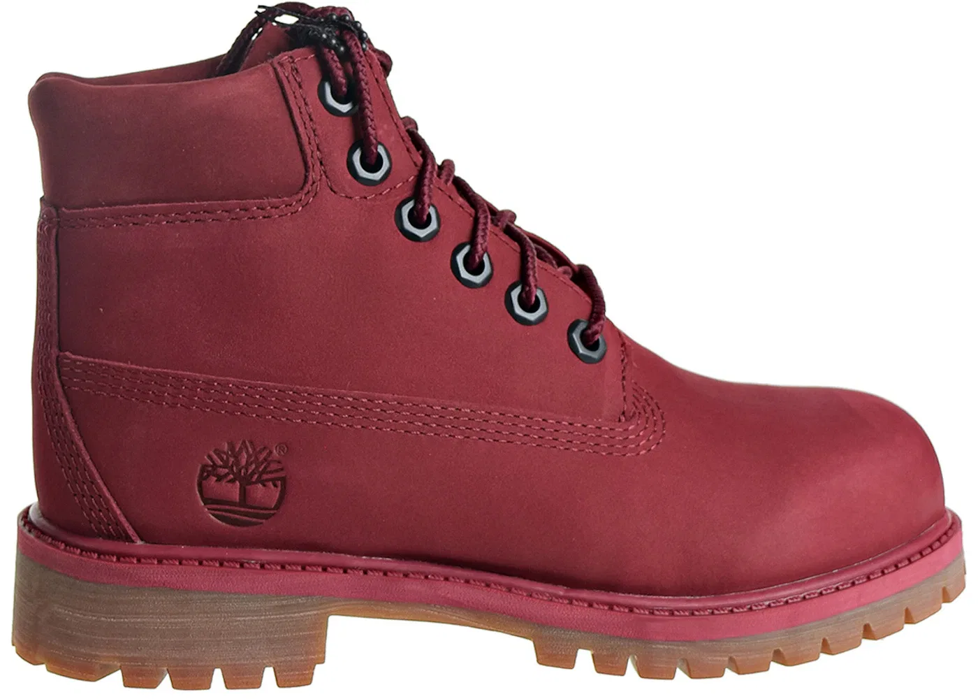 Детские ботинки с высоким берцем Timberland 6" Premium Boot, Burgundy/Burgundy