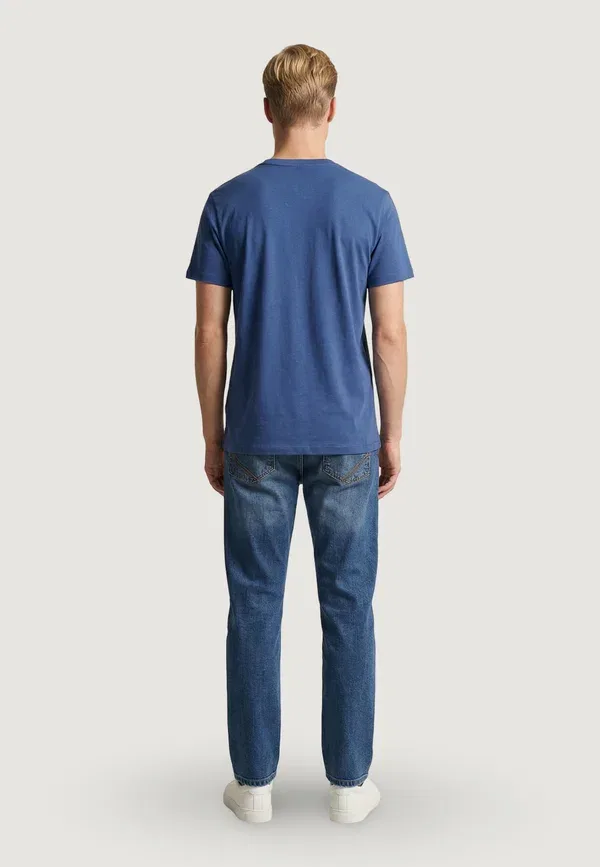Футболка хлопковая Mick-basic U.S. Polo Assn., dark blue, темно-синий — фото 4