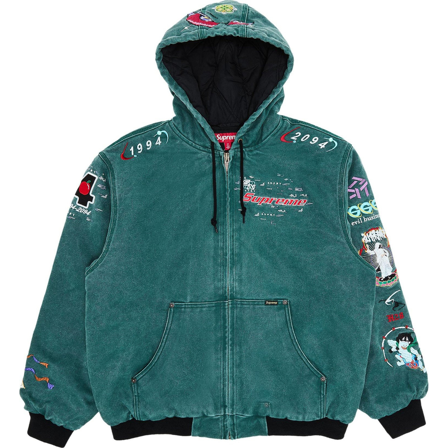 

Куртка Supreme AOI Hooded Work, бирюзовый