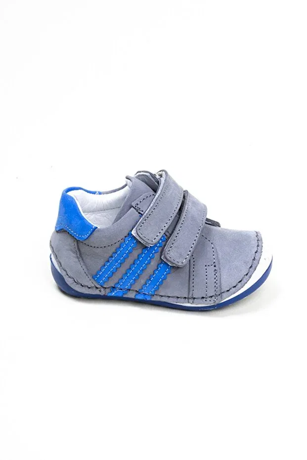 Детские туфли для мальчиков кожаные ортопедические Ewen Tomm, Gray / Blue