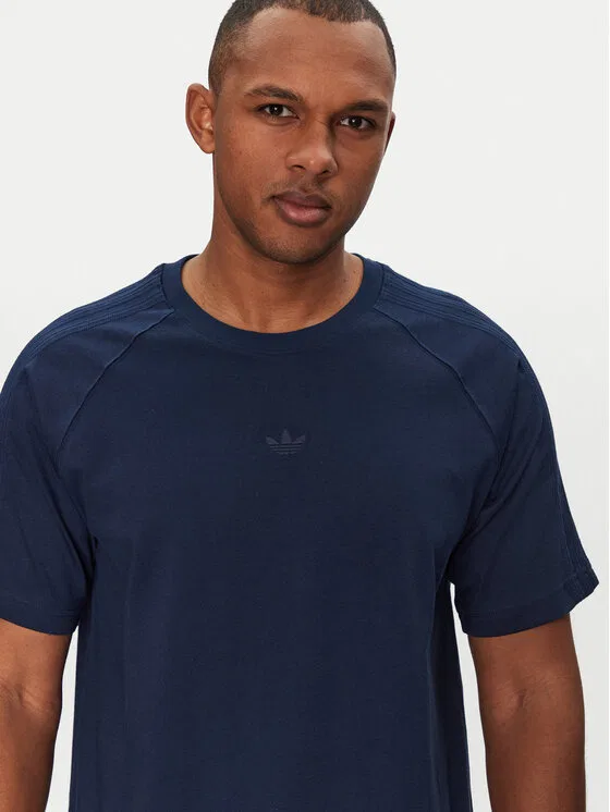 Футболка loose fit Premium Essentials Adidas, темно-синий — фото 4