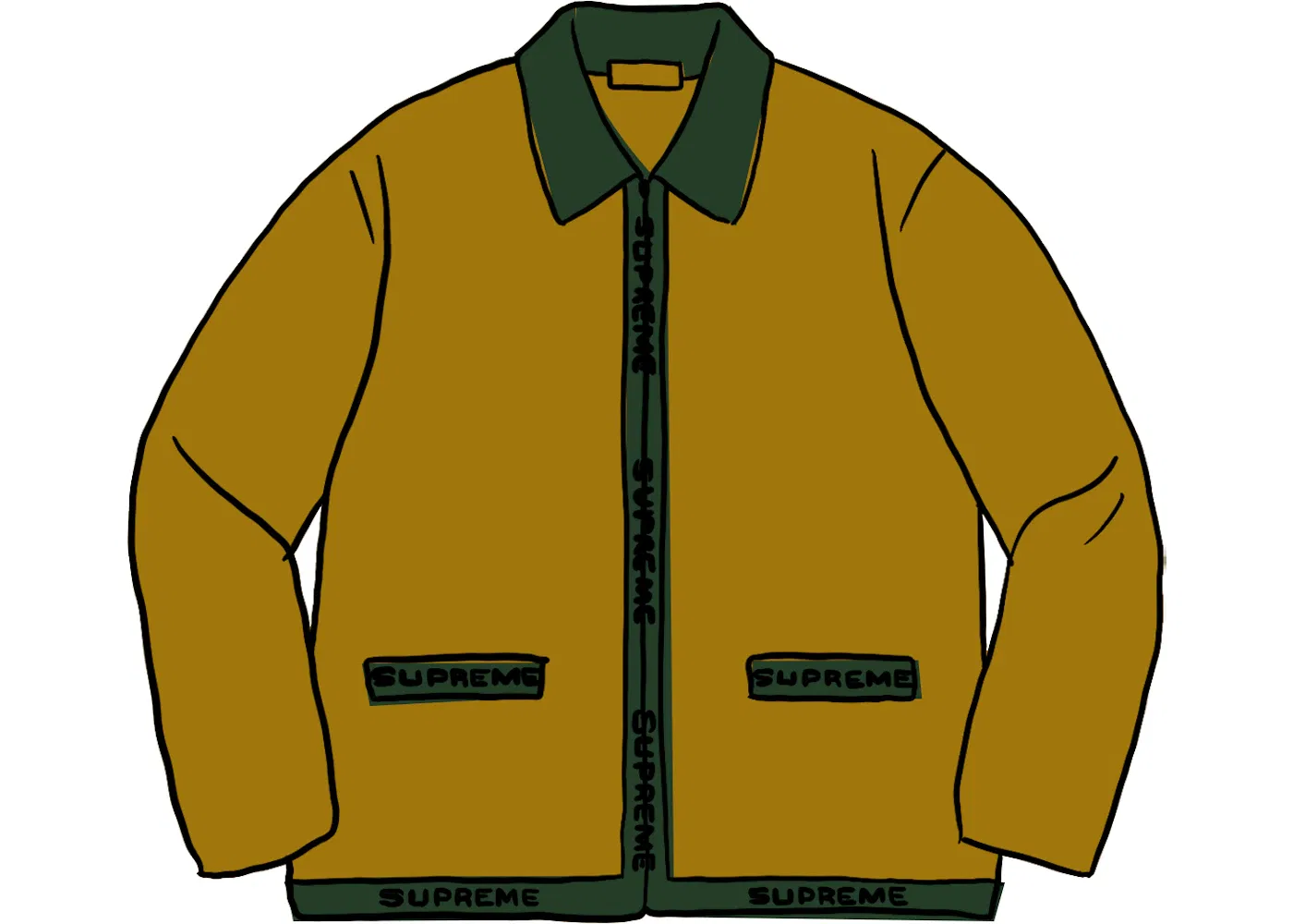 Мужской кардиган Supreme Cardigan, Оливковый