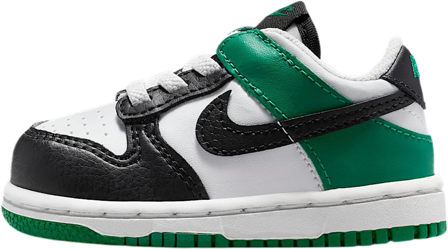 Детские кроссовки для мальчиков Nike Dunk Low Off White/Malachite/Black, Off White/Malachite/Black