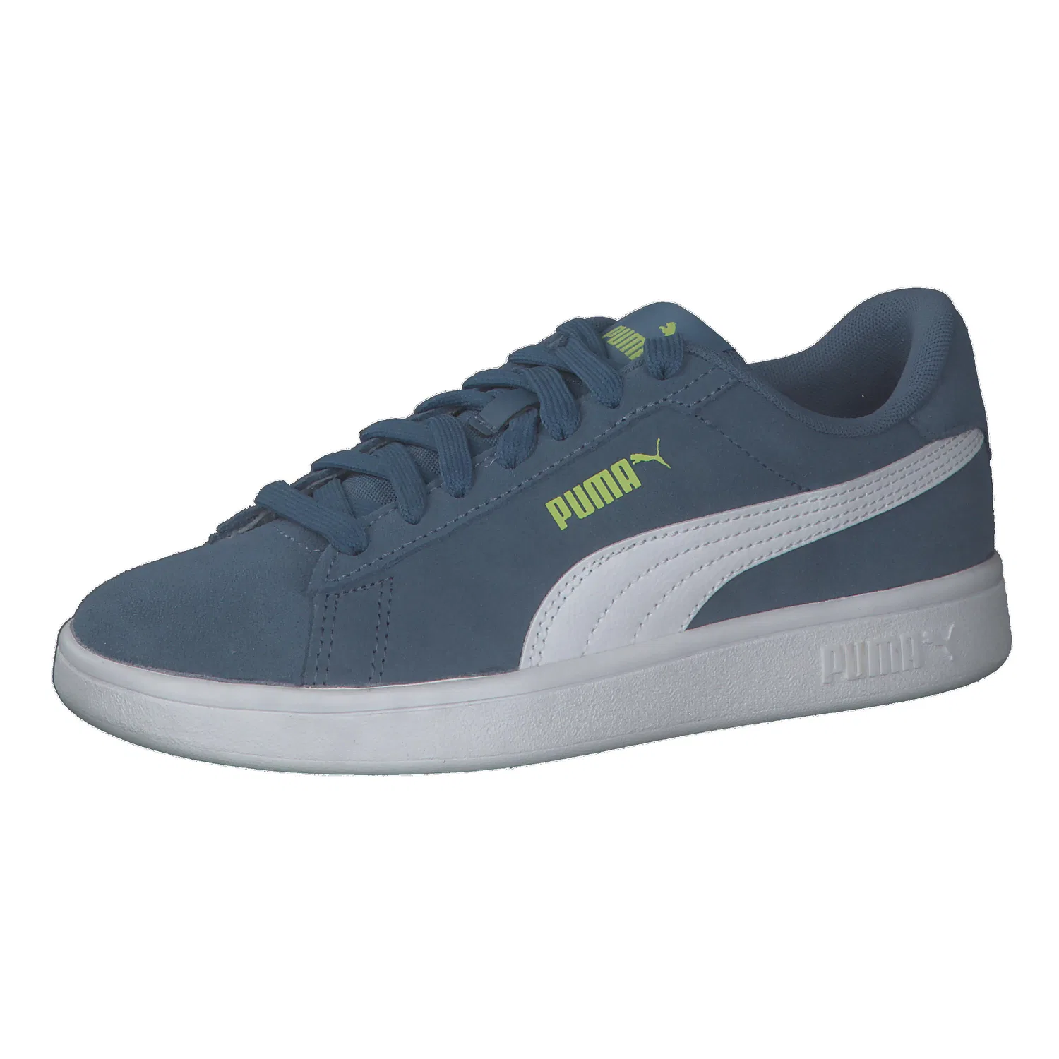 Детские кроссовки с верхом из кожи Smash 3.0 SD Jr Puma, Konigsblau Weiss