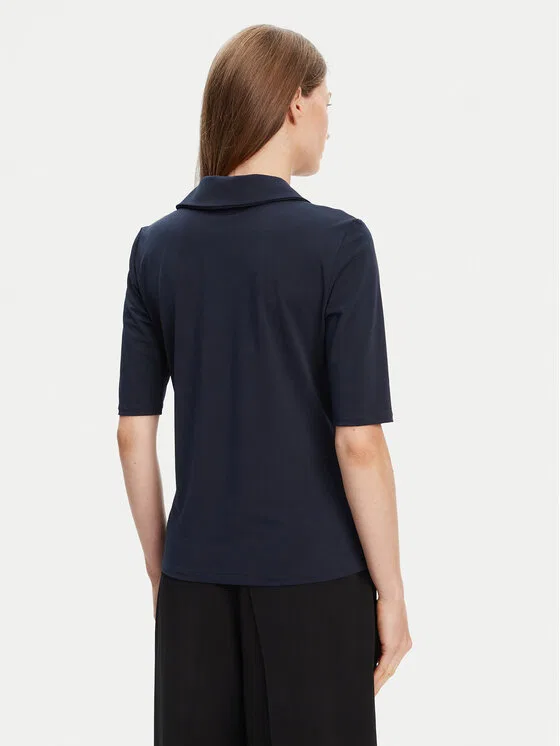 Поло slim fit Calvin Klein, темно-синий — фото 3