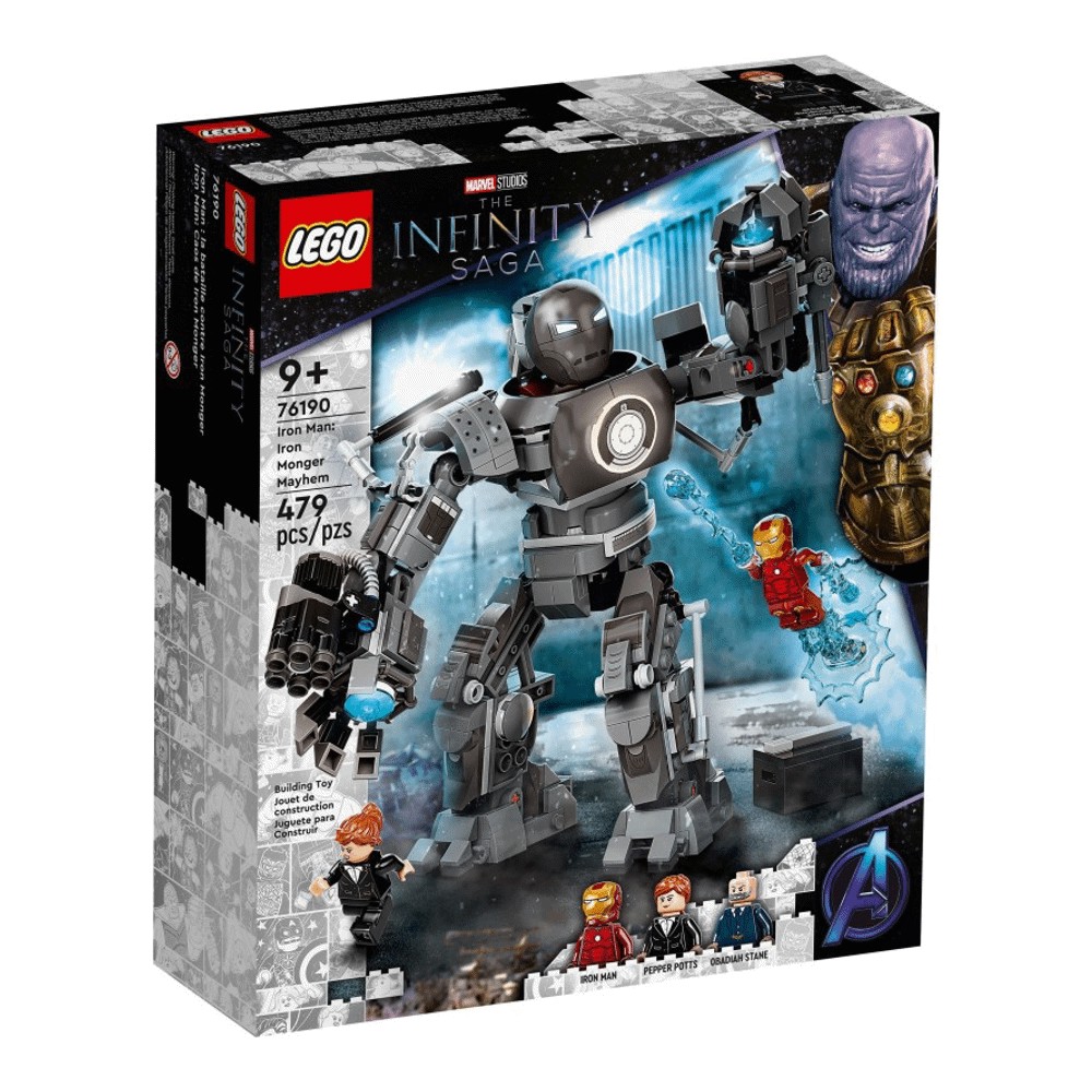 Конструктор LEGO Super Heroes 76190 Железный человек и Хаос от Железного Монгера - фото