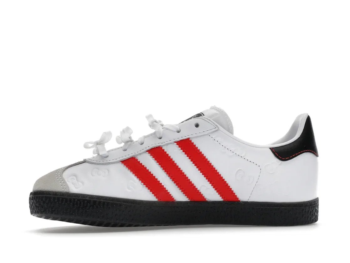 Детские кроссовки Lifestyle с принтом Hello Kitty Adidas Gazelle, White/Red — фото 3