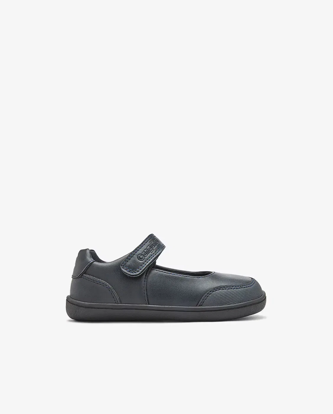 Детские туфли-балетки для девочек с закрытым носком Merceditas Barefoot Conguitos, Azul