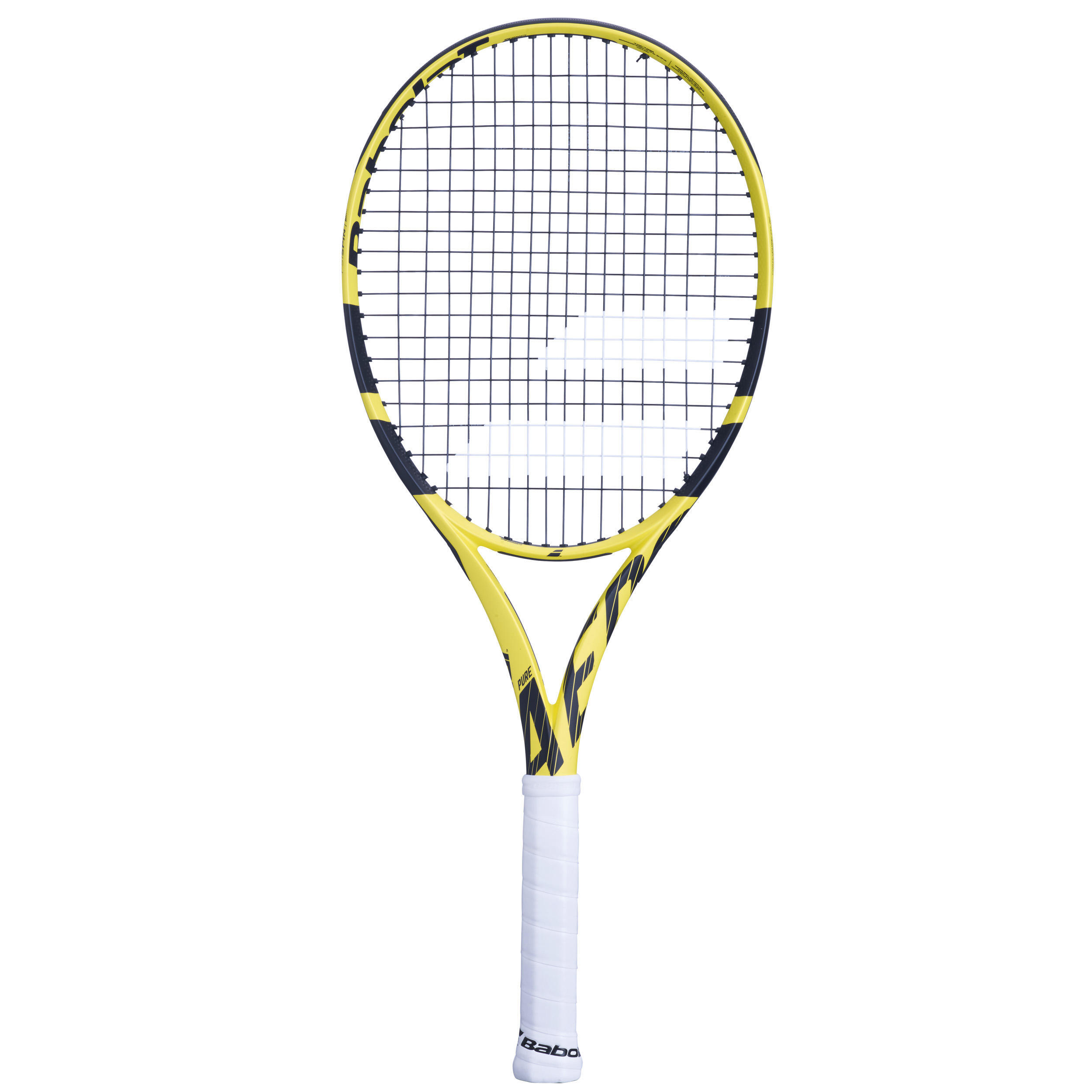 Теннисная ракетка Babolat - Pure Aero 300 г, темно-серый/неоново-желтый/черный - фото