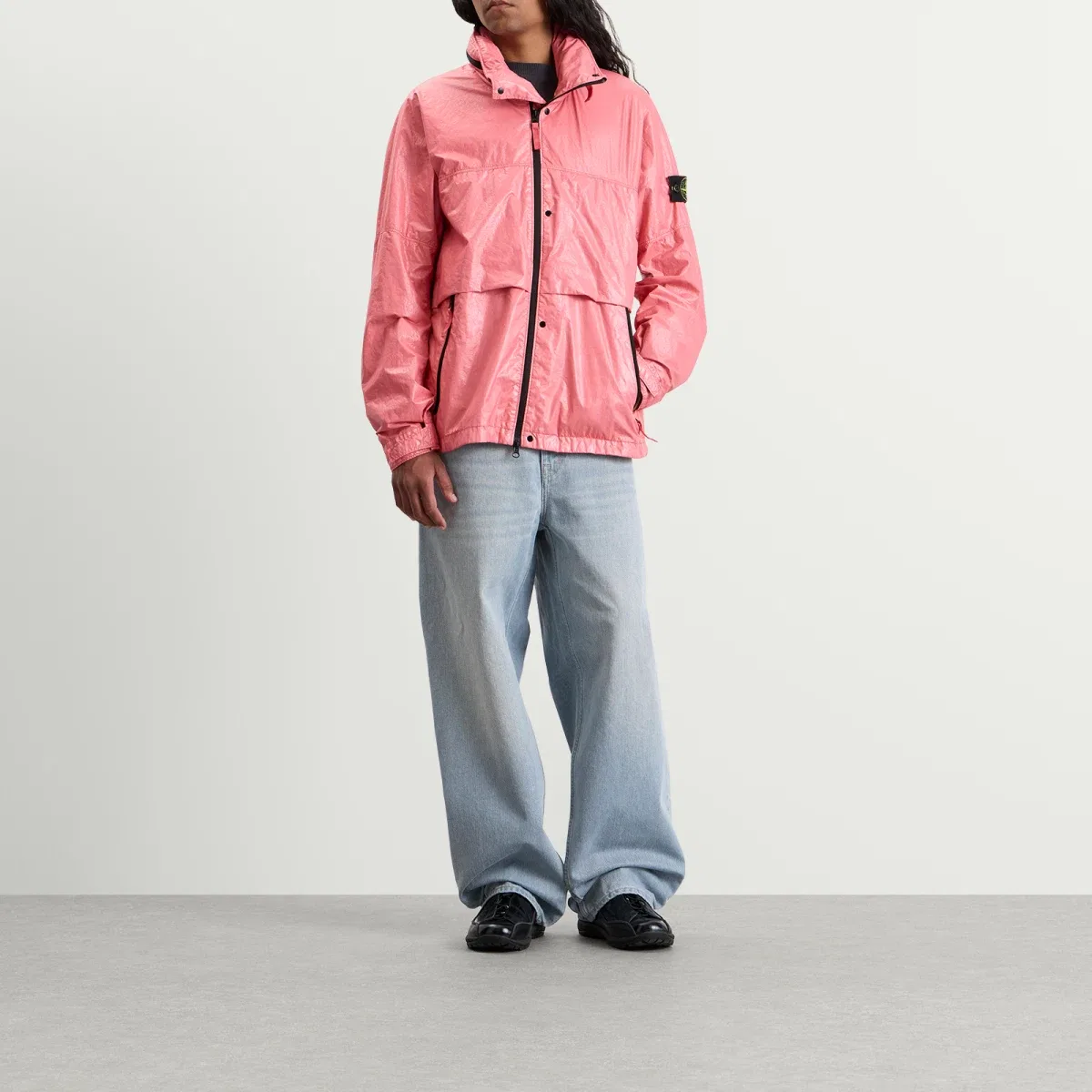 Куртка из нейлона с капюшоном Light Nylon 3L-TC Stone Island, Geranium — фото 4