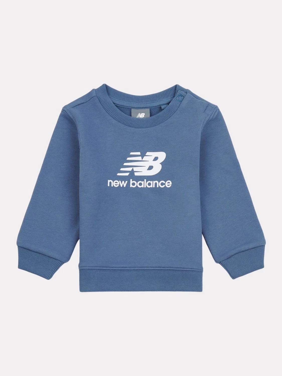 Свитшот с логотипом Stacked NB New Balance, темно-синий