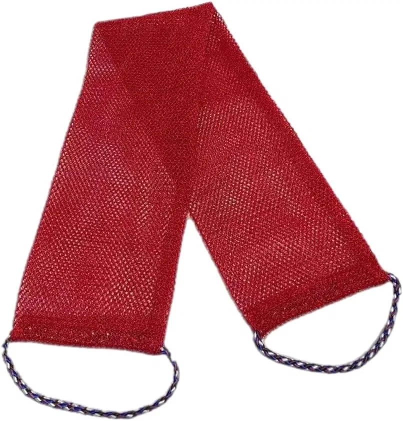 Складная щетка для тела, Nylon, 75x14 см, Wine Red Rongweiwang