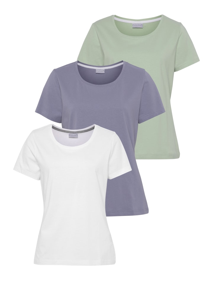 

Футболка светло-зеленого, лавандового и белого цветов Eastwind