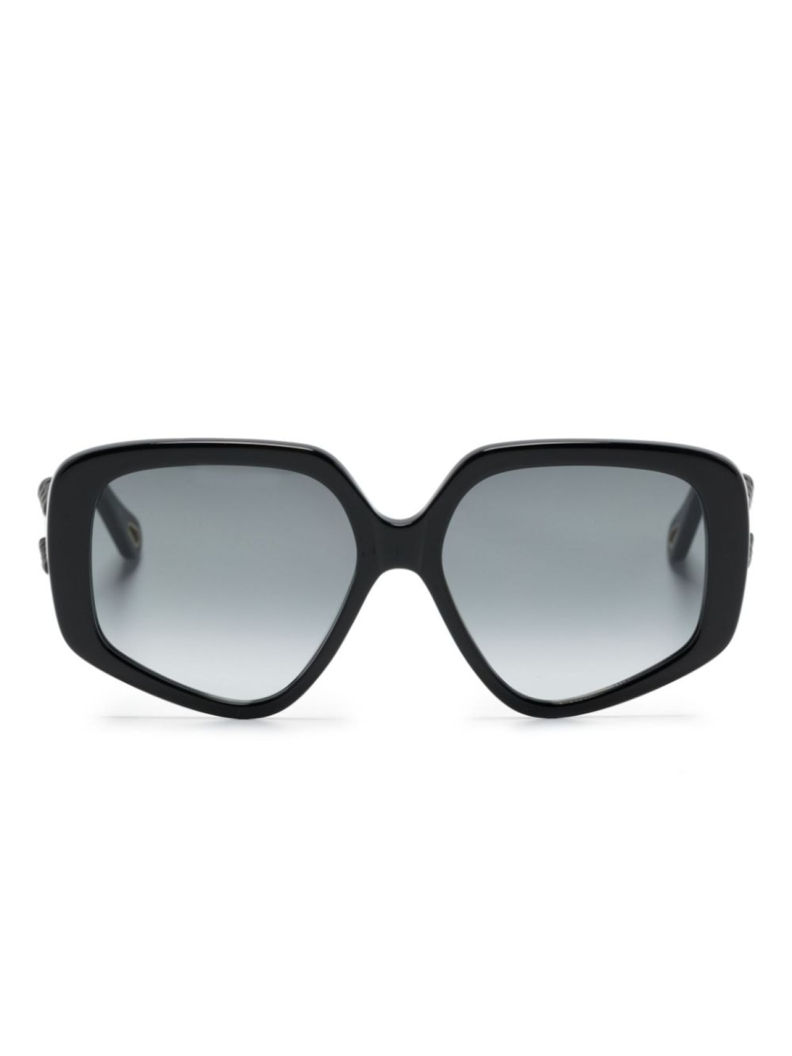 

Chloé Eyewear солнцезащитные очки Mony в геометричной оправе, черный