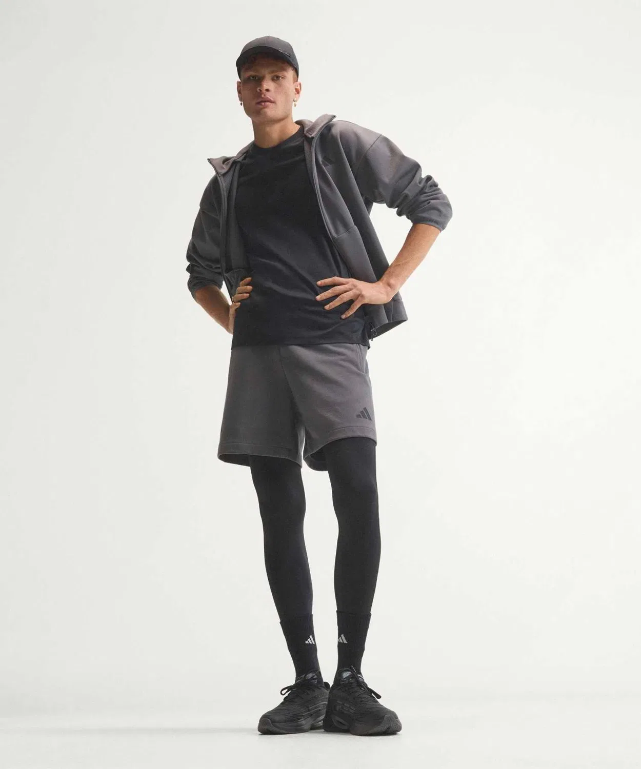 Мужская футболка с длинным рукавомZ.N.E. Adidas, Black — фото 2