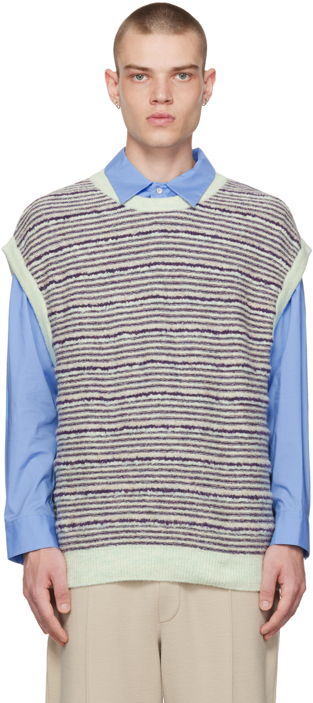 

Фиолетовый полосатый жилет Solid Homme