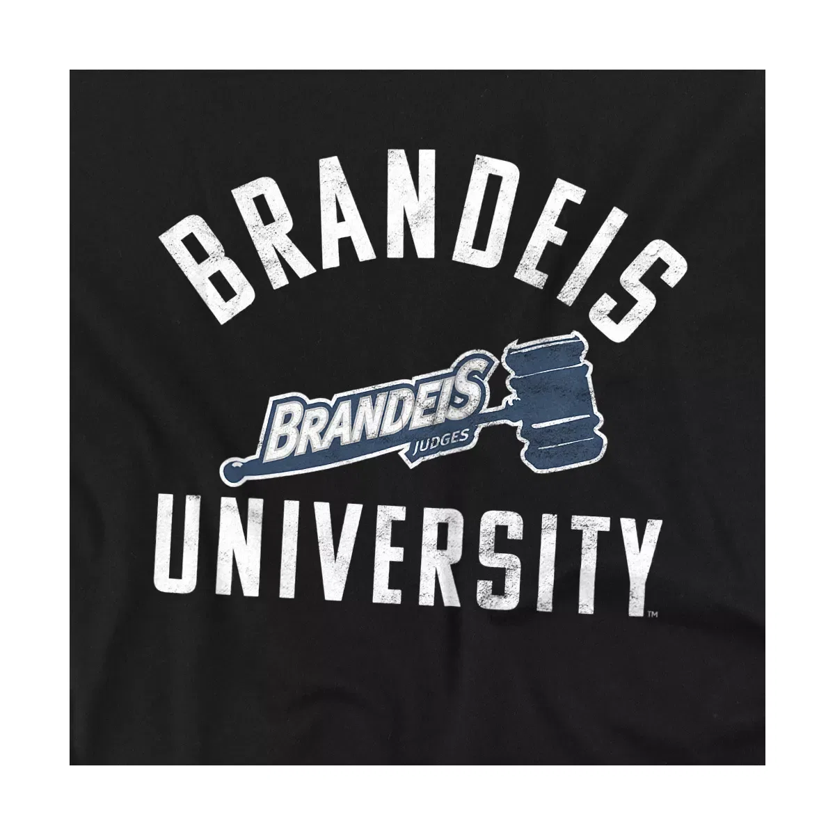 Детский боди-комбинезон с коротким рукавом Brandeis University NCAA, Black — фото 2