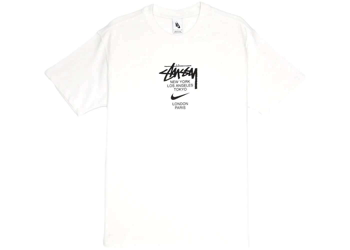 Мужская футболка с совместным принтом Nike x Stussy International Nike, White