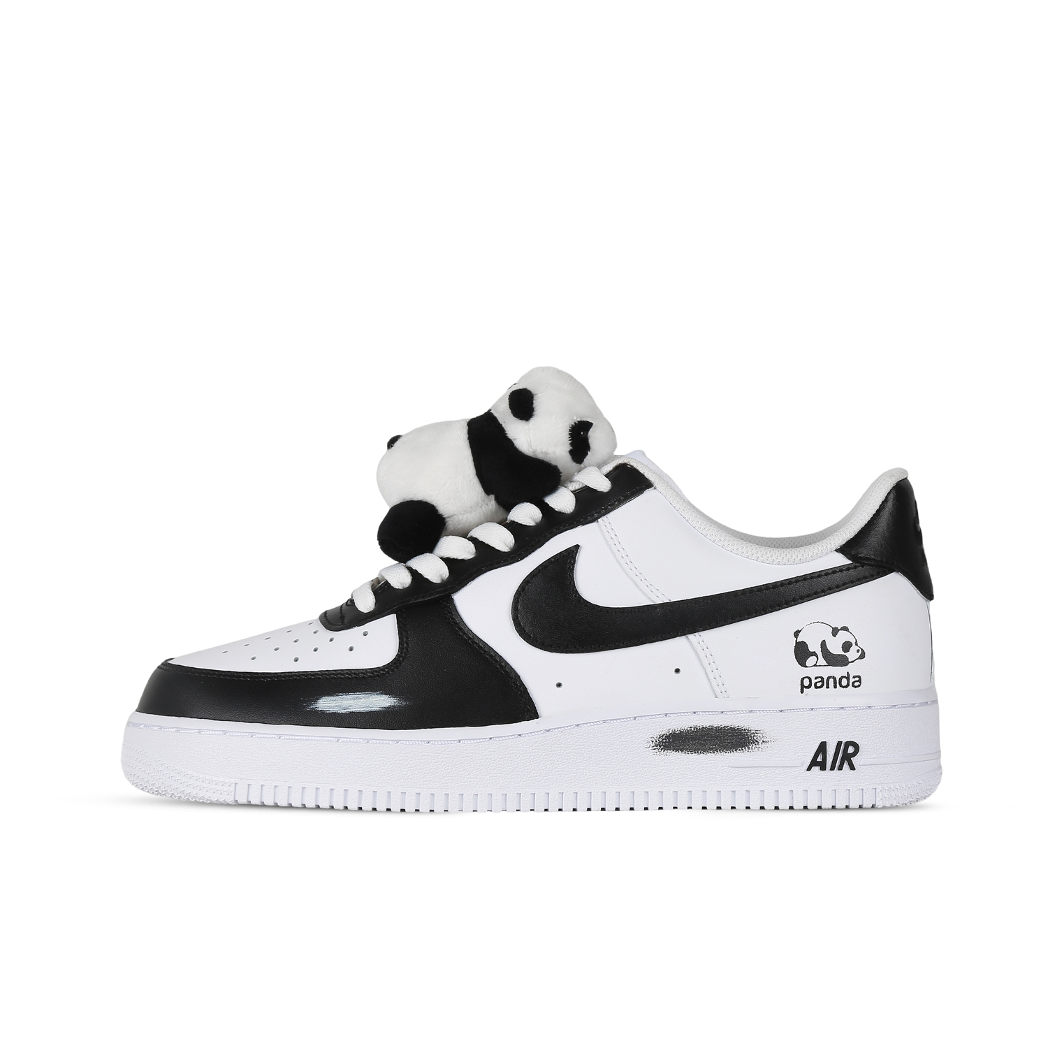 

Кроссовки Nike Air Force 1 Skateboarding Shoes Men Low-top Black/White, черный/белый