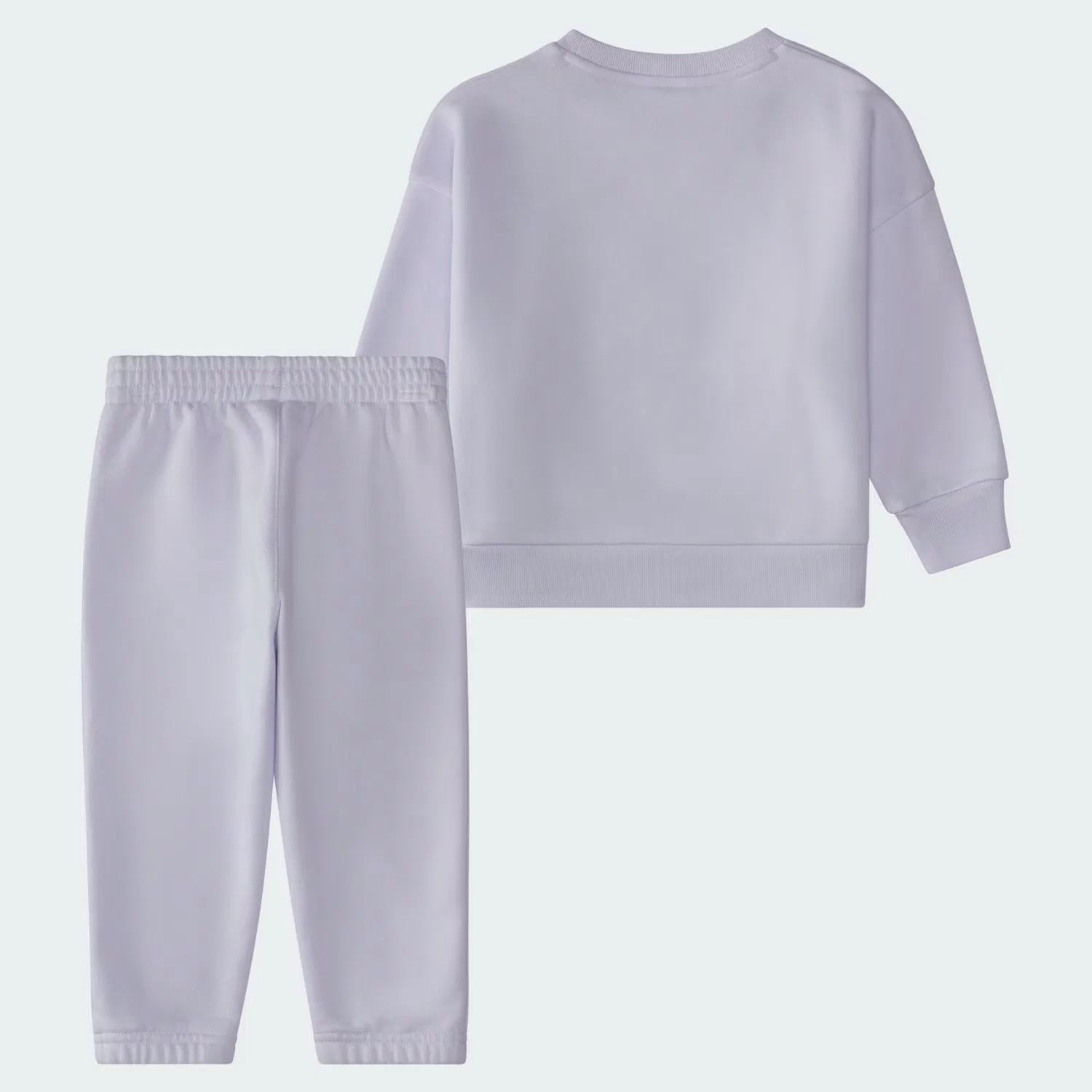 Детский комплект из двух предметов с длинным рукавом Minimal Logo Adidas Sportswear, светло-фиолетовый — фото 2