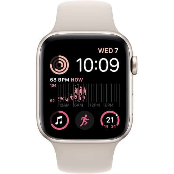 Умные часы Apple Watch Series SE Gen 2 (GPS), 44 мм, Starlight Aluminum Case/Starlight Sport Band - Regular — фото 3