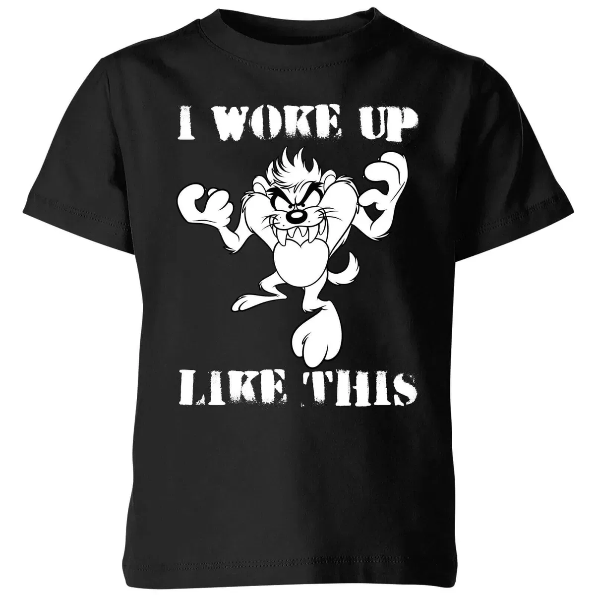 Детская футболка с принтом Tasmanian Devil Looney Tunes, Black