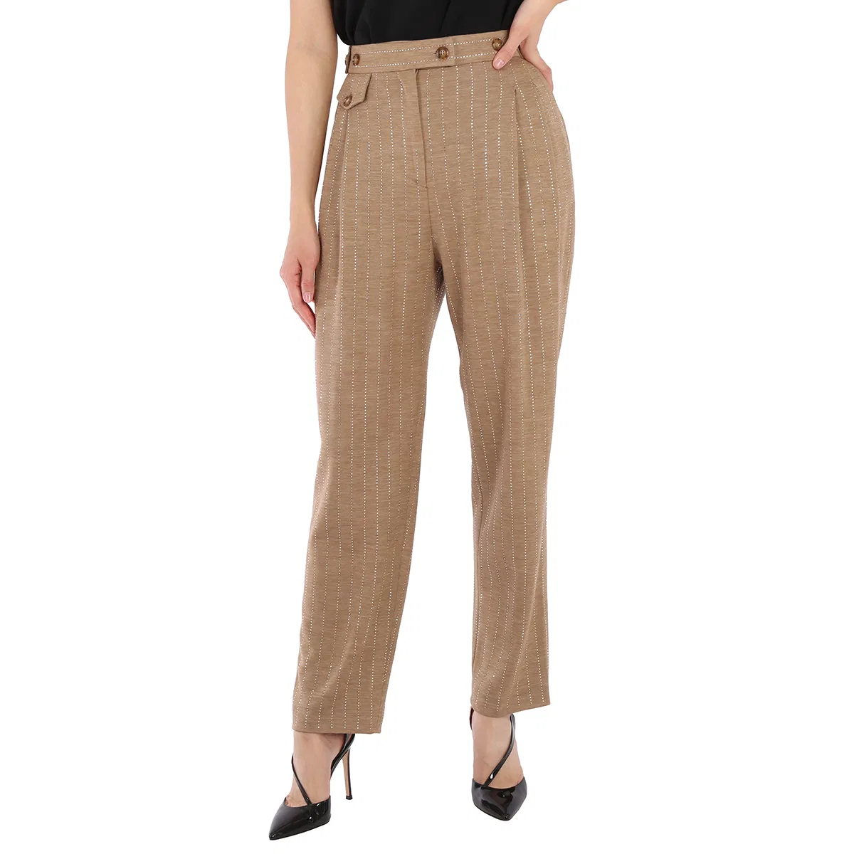 Брюки женские классические Tailored Trousers Burberry, Pecan Melange