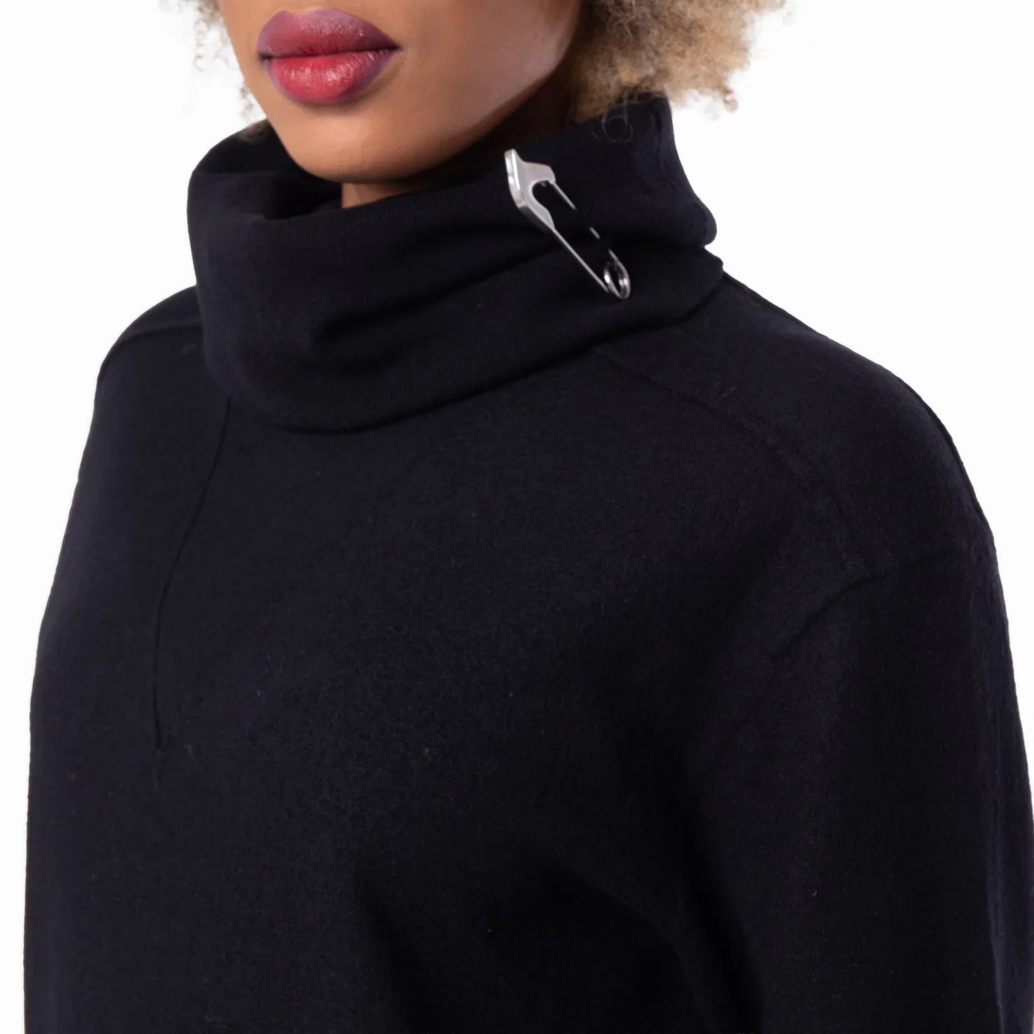 Платье шерстяное с длинным рукавом Long-Sleeved Wool Dress Burberry, Coal — фото 3
