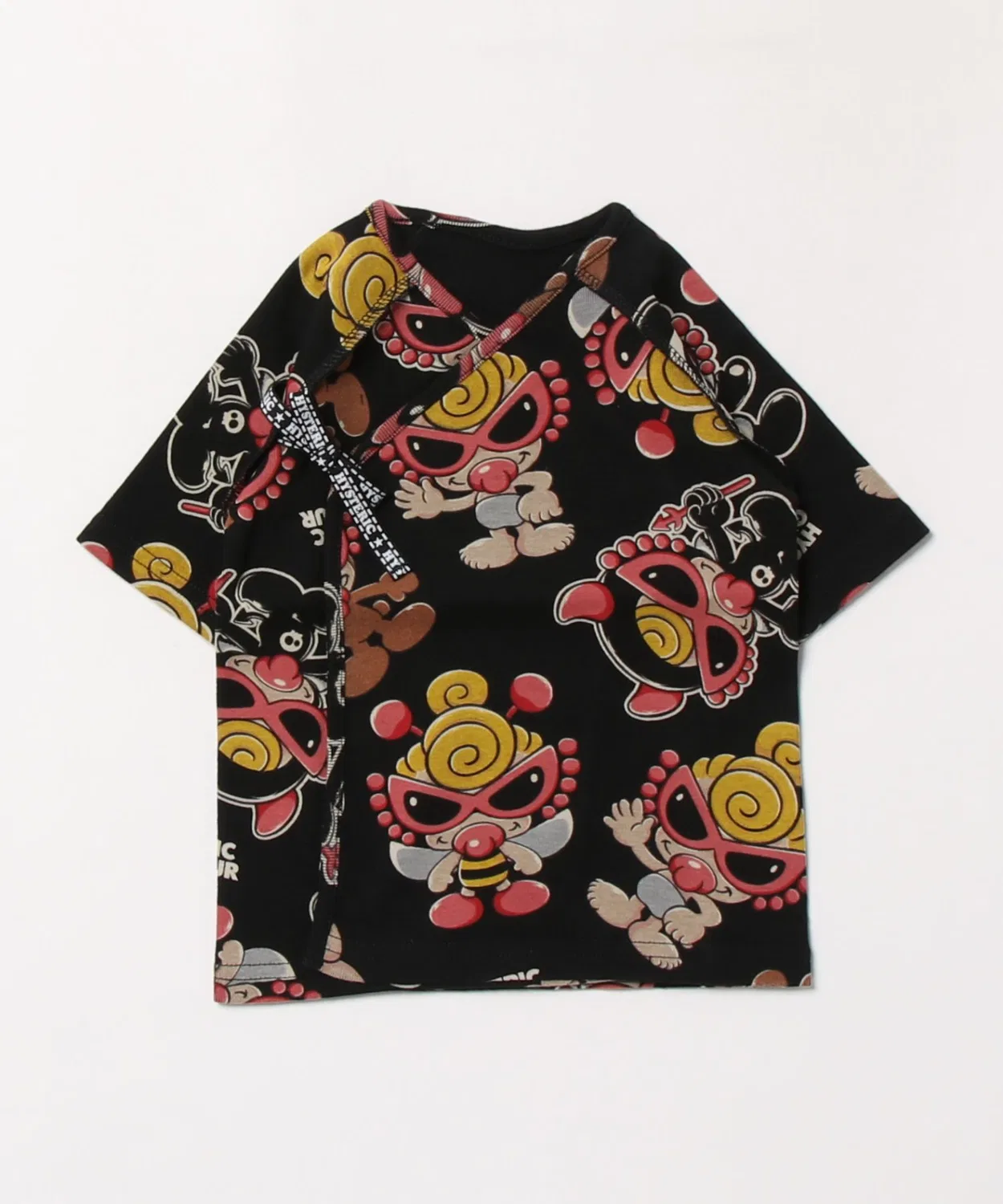 Детский боди-комбинезон с коротким рукавом, с принтом HYSTERIC MINI, Black