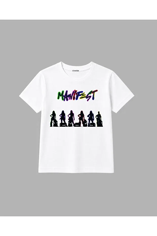 Детская футболка с принтом Manifest Group Design Cirokids, White