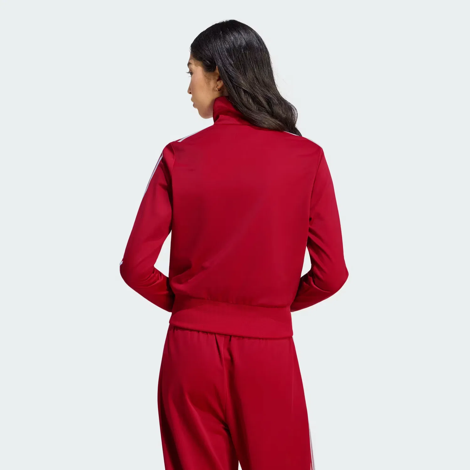Женская спортивная куртка приталенного кроя Firebird Classic Track Jacket Adidas Originals, красно-белый — фото 2