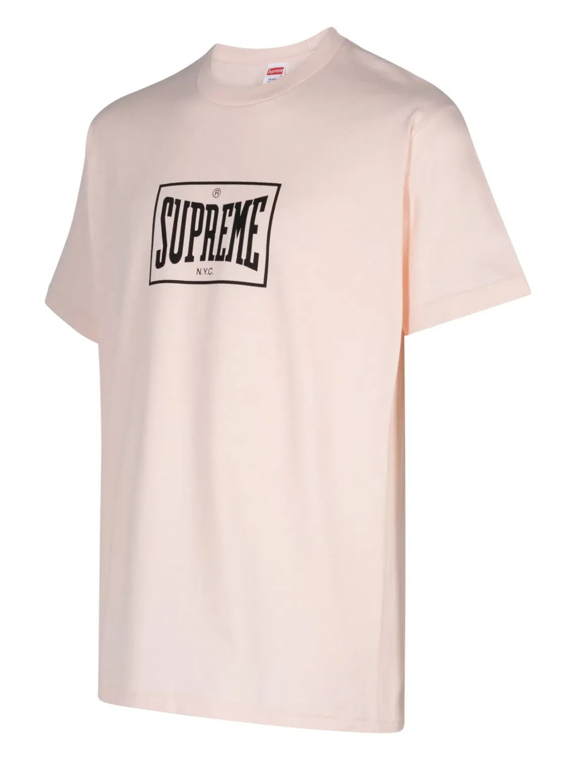 Supreme Футболка 'Warm Up' бледно-розовая — фото 2