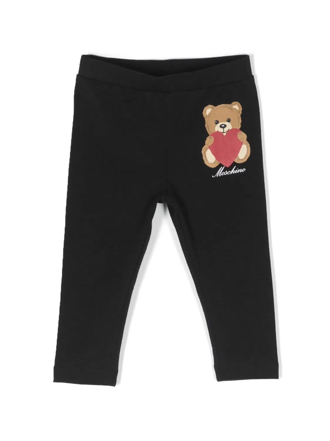Леггинсы с принтом Teddy Bear Moschino Kids, черный