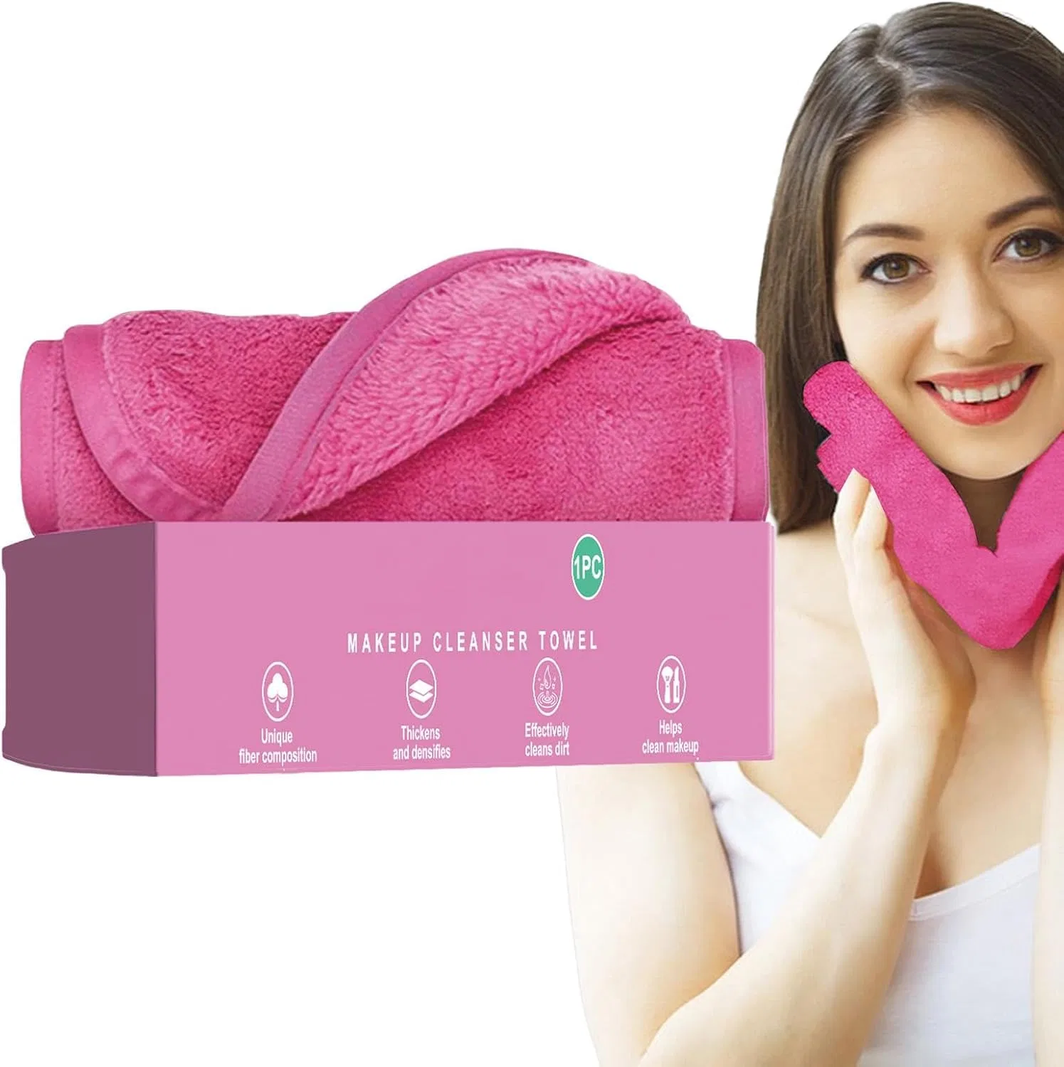 Салфетка для снятия макияжа The Makeup Radiergummi, многоразовая, 40x17 см, Generic