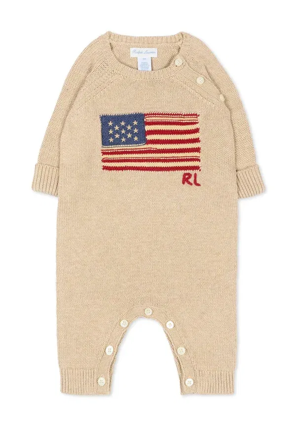 Комбинезон хлопок Tutina unisex Polo Ralph Lauren, Beige, бежевый