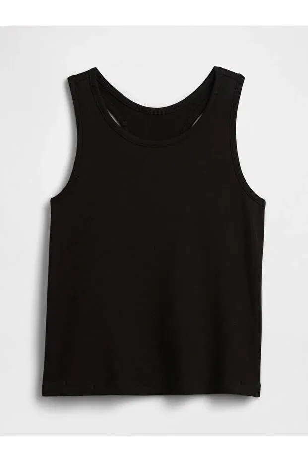 Детское для девочек топ без рукавов Gap, Black