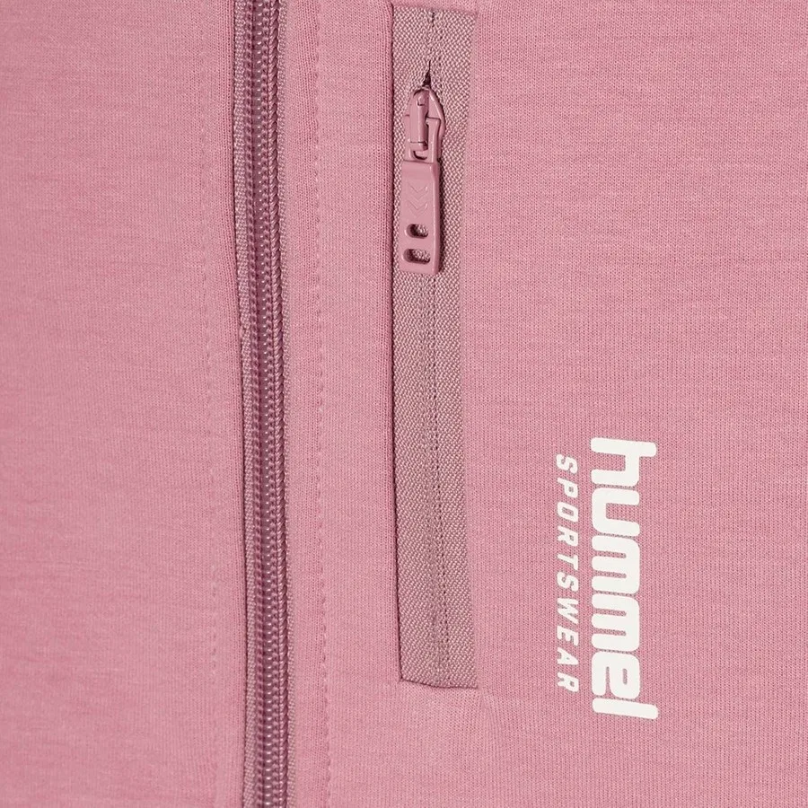 Детский худи с капюшоном и принтом Hummel, Розовый — фото 4