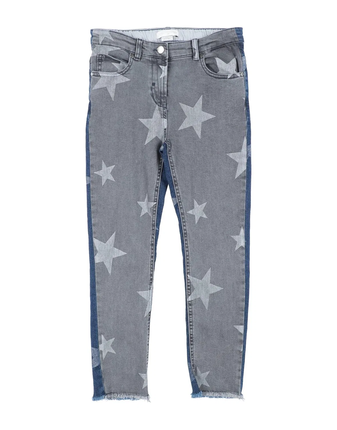 Детские джинсы для девочек с tapered leg Stella McCartney Kids, Lead