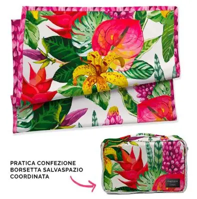 

Полотенце Daunex Lilium Beach In Microfiber With Bag 90×170, мультиколор