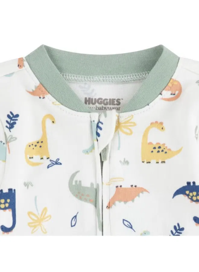 Комбинезон с закрытыми стопами Huggies, белоснежный — фото 3