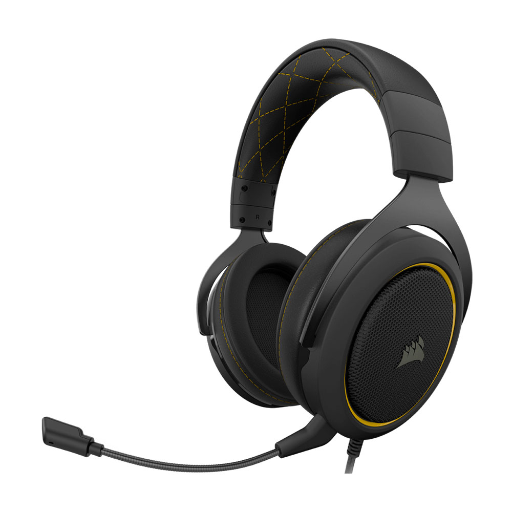 

Гарнитура игровая Corsair HS60 PRO Surround, черный/жёлтый