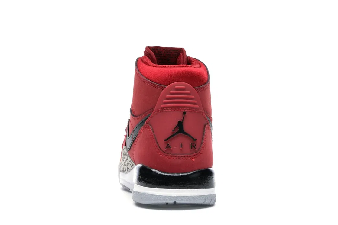 Детские кроссовки из замши с ремешком Jordan Legacy 312 Jordan, Varsity Red/Black-White — фото 4