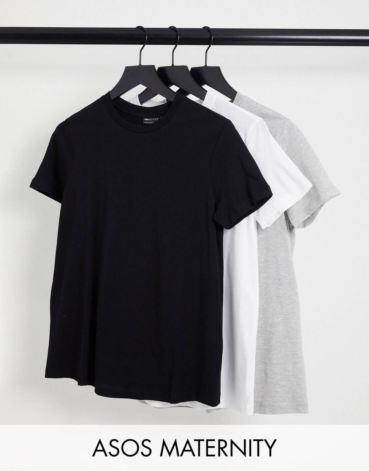 

Футболка ASOS DESIGN Maternity Ultimate с круглым вырезом из смесового хлопка (3 шт.) - MULTI, Черный, Футболка ASOS DESIGN Maternity Ultimate с круглым вырезом из смесового хлопка (3 шт.) - MULTI