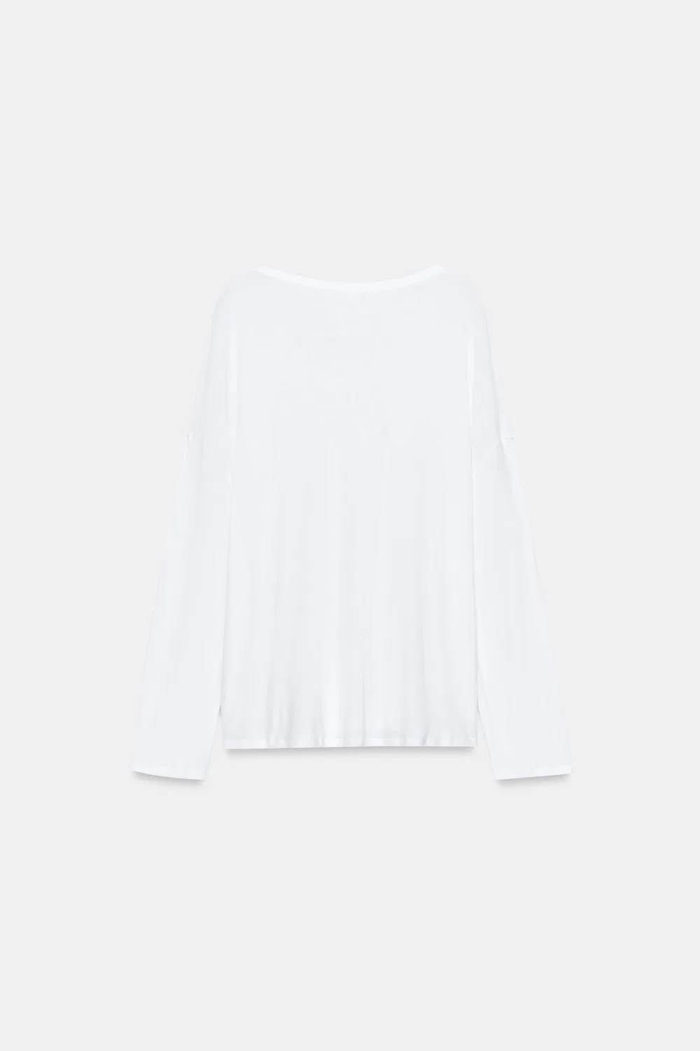 Хлопковая футболка оверсайз ZARA, White — фото 4